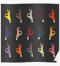 ALL OKAY HANDY PATTERN Poster