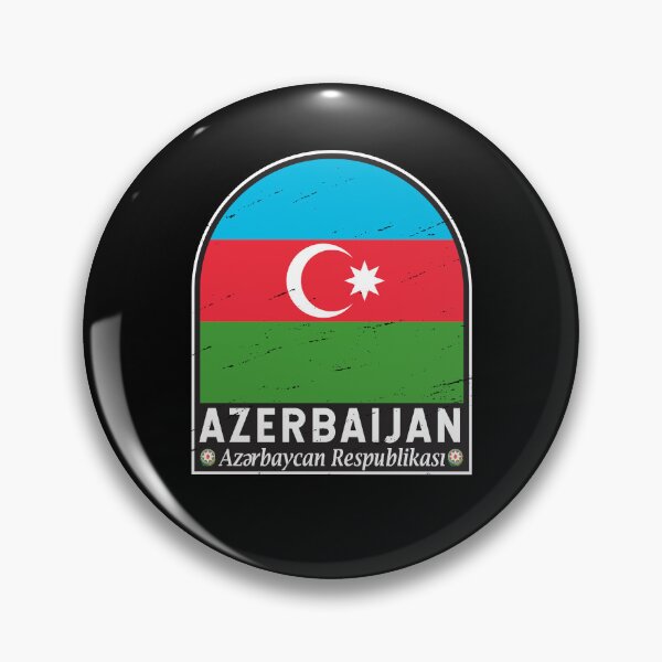 Item preview, Azerbaijan Flag Emblem Distressed Vintage designed and sold by KrisSidDesigns.