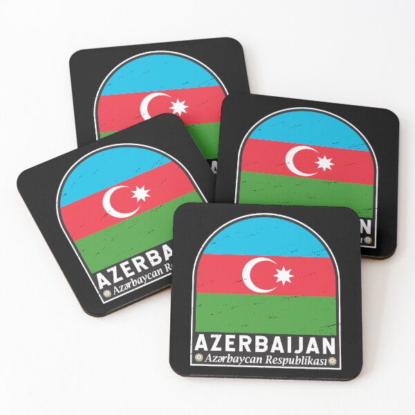 Item preview, Azerbaijan Flag Emblem Distressed Vintage designed and sold by KrisSidDesigns.