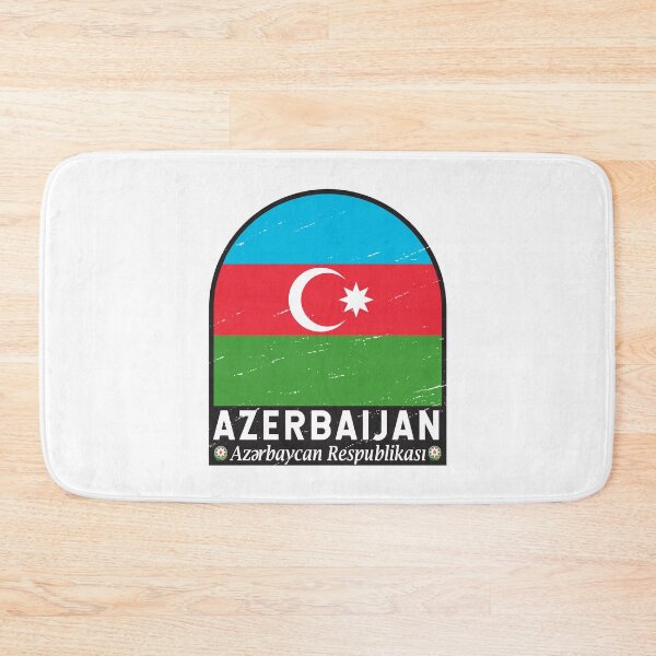Item preview, Azerbaijan Flag Emblem Distressed Vintage designed and sold by KrisSidDesigns.
