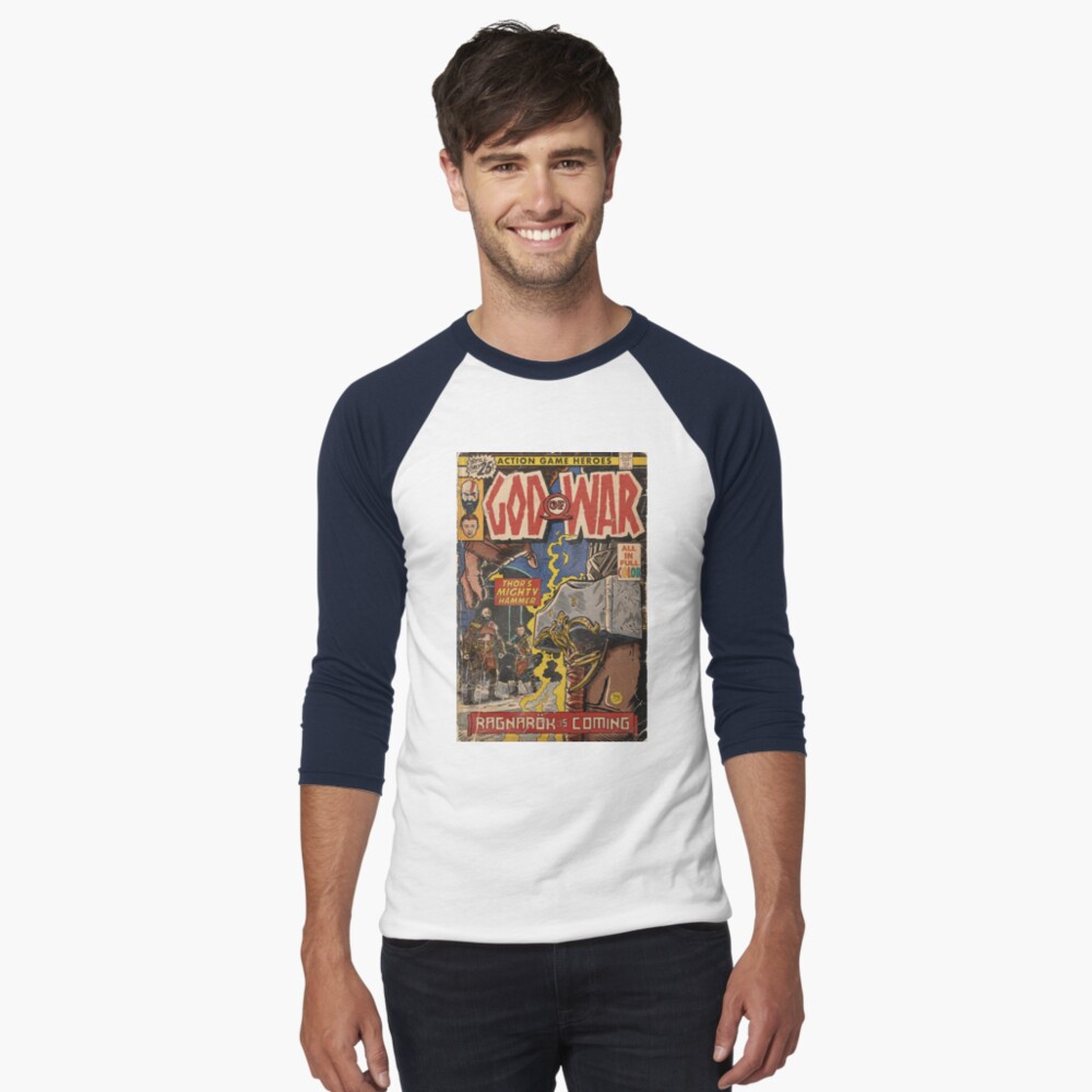Item preview, Baseball ¾ Sleeve T-Shirt designed and sold by MarkScicluna.
