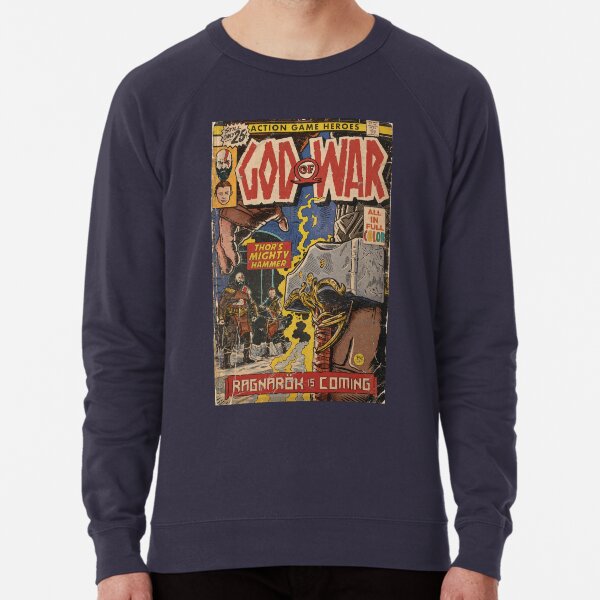 God of War Ragnarök Comic-Buchcover Fan Art Leichter Pullover