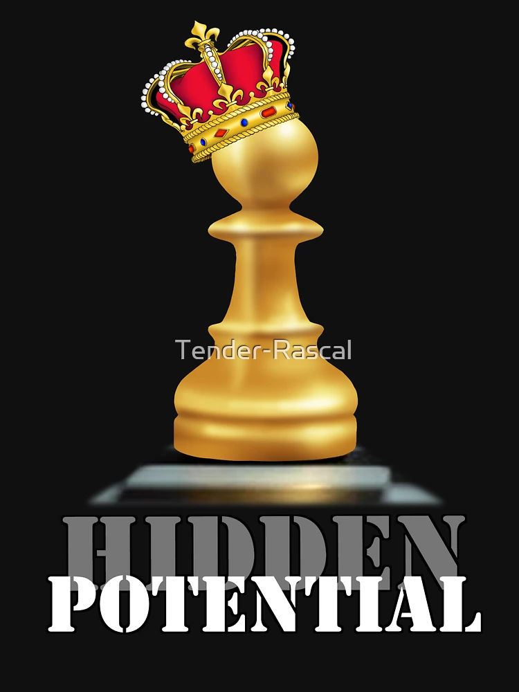 Hidden Potential, Chess Pawn with Crown