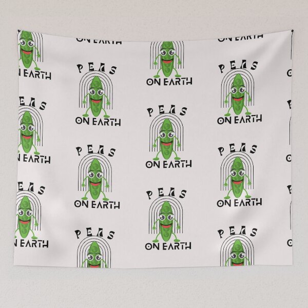 Item preview, Peas on Earth - Funny Typography designed and sold by SBWorld.