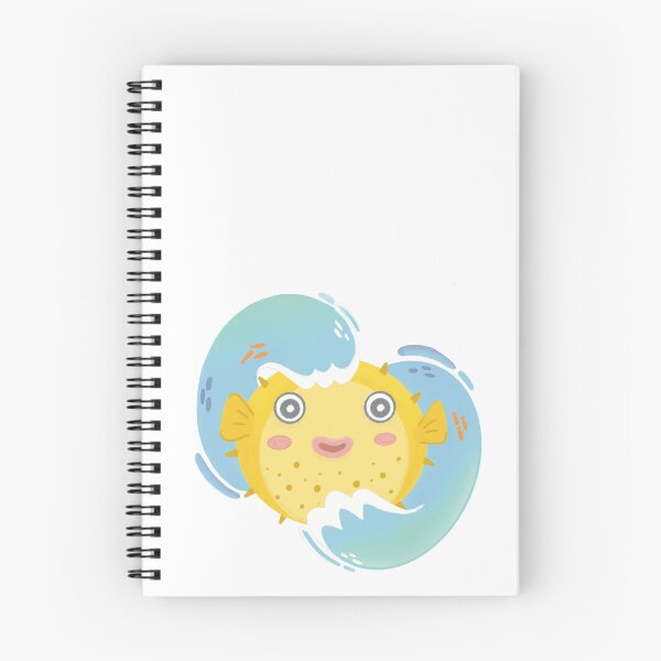 Item preview, Yellow Puffer Fish Illustrated designed and sold by SleepyLilSloth.