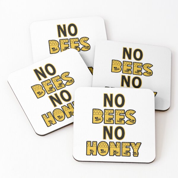 Item preview, No Bees No Honey Quote designed and sold by JooArtPrints  ★★★★★.