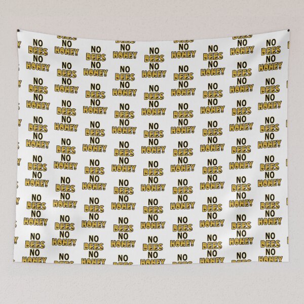 Item preview, No Bees No Honey Quote designed and sold by JooArtPrints  ★★★★★.