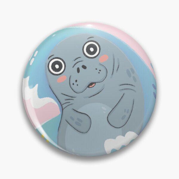 Item preview, Manatee Illustrated designed and sold by SleepyLilSloth.