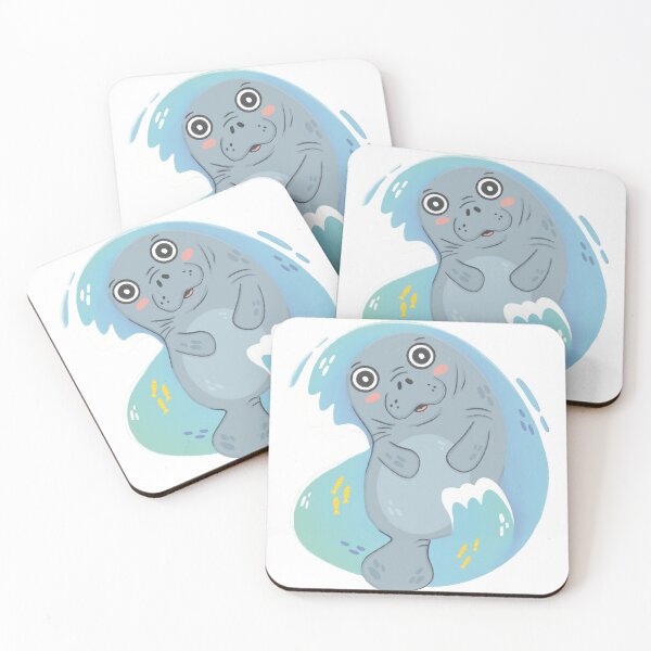 Item preview, Manatee Illustrated designed and sold by SleepyLilSloth.