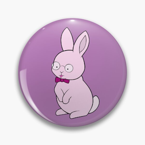 Item preview, Pink rabbit with glasses designed and sold by WatershipBound.