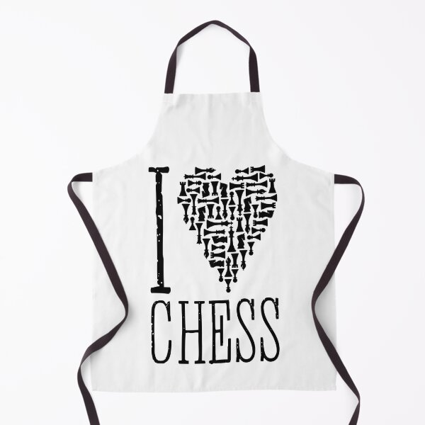 Item preview, I Love Chess Heart Player Master Coach Pieces Mosaic designed and sold by GrandeDuc.