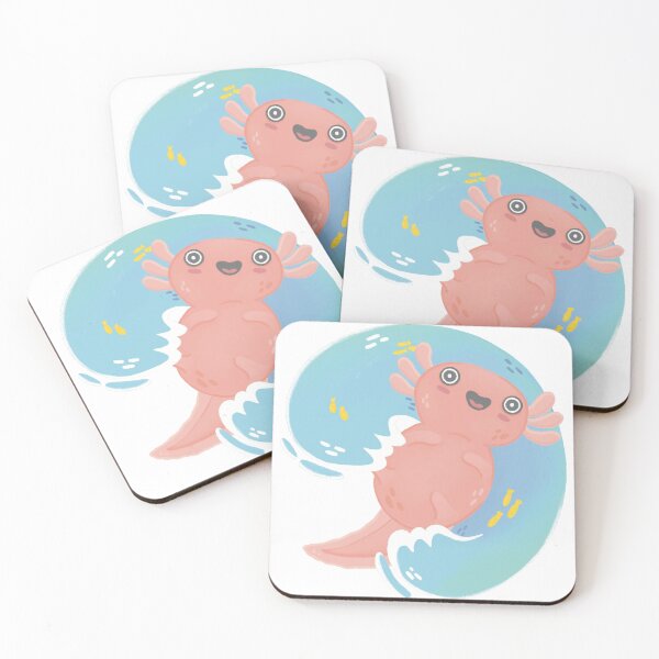 Item preview, Happy Axolotl Illustrated  designed and sold by SleepyLilSloth.