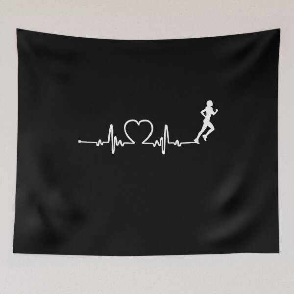 Item preview, Runner Girl Heartbeat Who Loves Running designed and sold by Luna1Shop.
