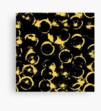 Yellow Bubbles Canvas Print