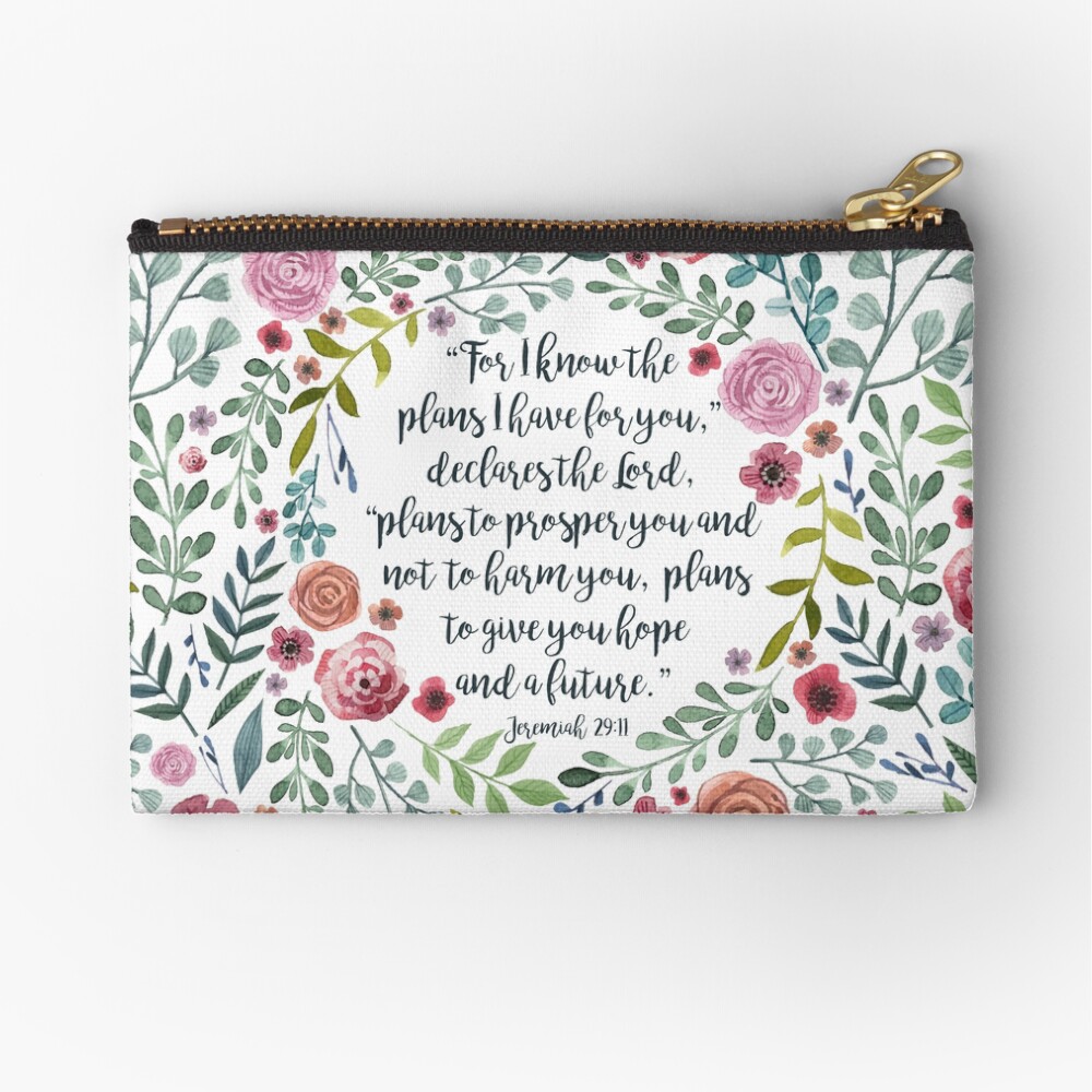 Jeremiah 29:11 Zipper Pouch