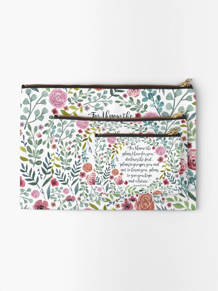 Alternate view of Jeremiah 29:11 Zipper Pouch