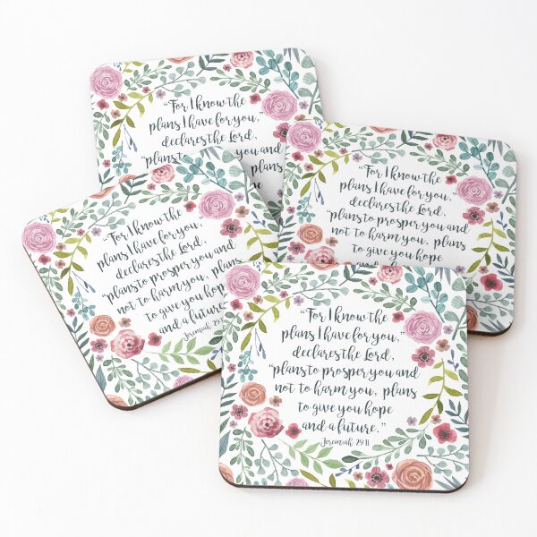 Jeremiah 29:11 Coasters (Set of 4)