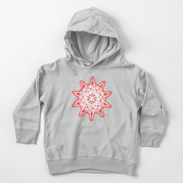 Spirograph Red White Toddler Pullover Hoodie