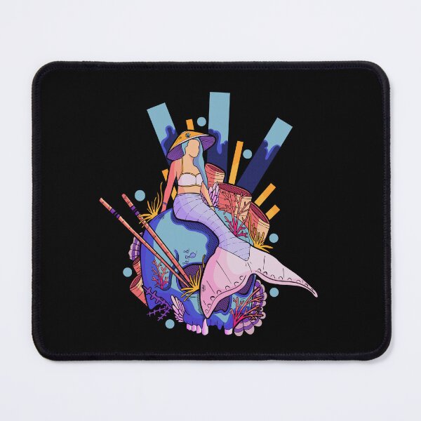 Item preview, The mermaid and the skull designed and sold by Swadeillustrations.