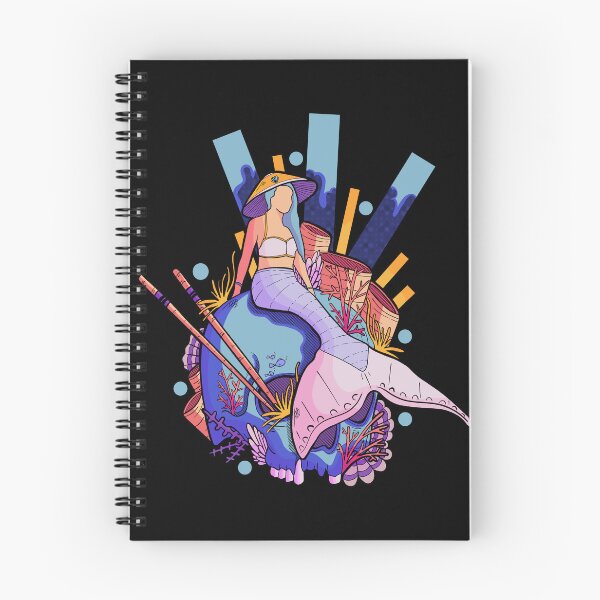 Item preview, The mermaid and the skull designed and sold by Swadeillustrations.