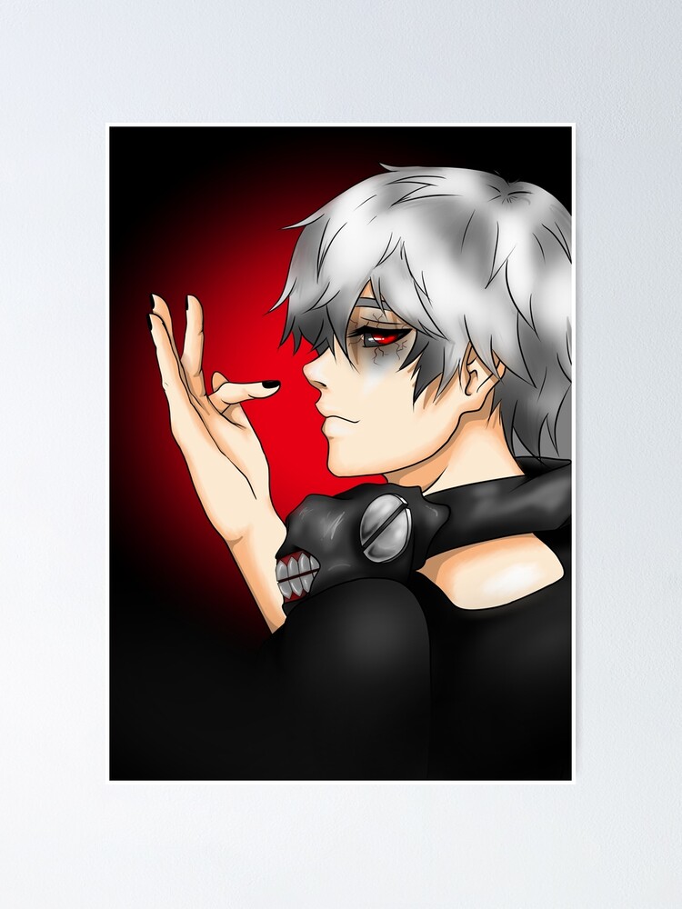 Kaneki Ken Tokyo Ghoul Digital Poster By Hollowfied Redbubble