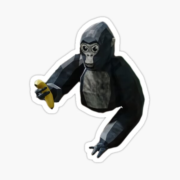 Here Banana- Gorilla Tag Sticker for Sale by Dude 4U