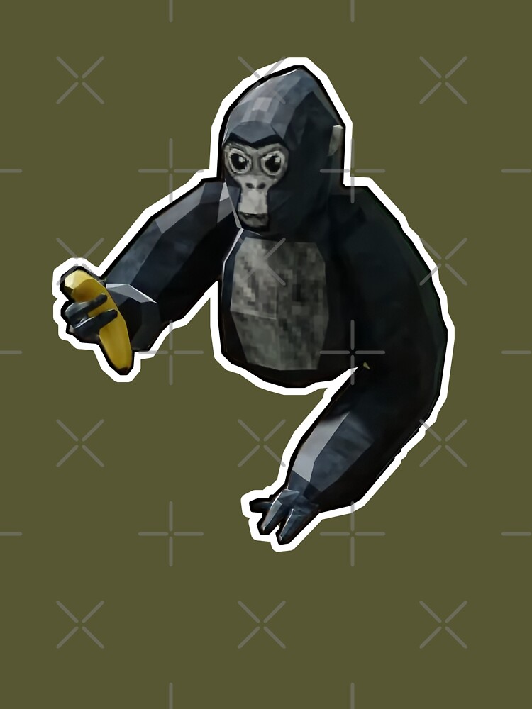 Here Banana- Gorilla Tag Sticker for Sale by Dude 4U