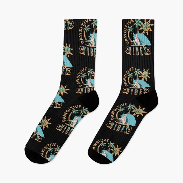 Item preview, Surfing Pawsitive Vibes designed and sold by OmmeDesigns.