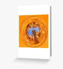 Nîmes, the market place and its palm tree Greeting Card