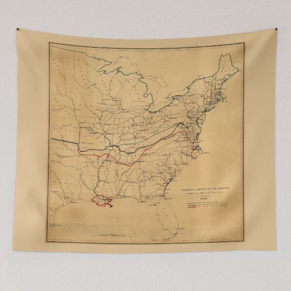 Item preview, Historical Sketch of the Rebellion Civil War Map (May 1862) designed and sold by allhistory.