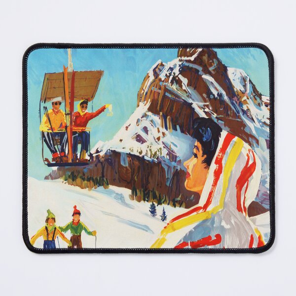 Item preview, BRAUNWALD Resort Canton of Glarus Switzerland Winter Sports Ski Old Holidays Poster designed and sold by retroposters.