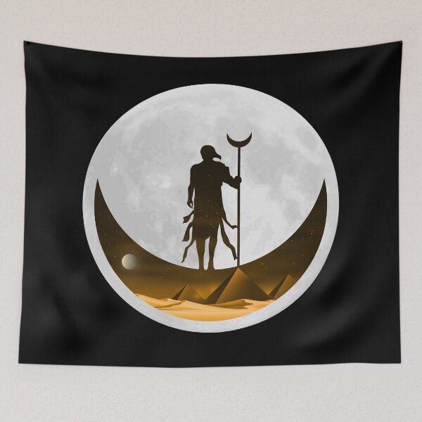 Item preview, Khonsu Egyptian God of the Moon designed and sold by blackdogshop.