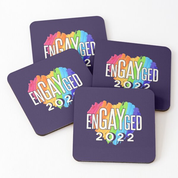 Item preview, Engayged 2022 LGBTQ Rainbow Heart designed and sold by jaygo.