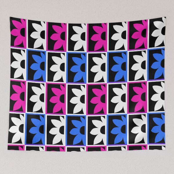 Item preview,  Mod Quad,Half Daisey, Daisey, 1960s Mod, Mid Century Modern, 1960s, Sixties, Big flower print  designed and sold by Nostrathomas66.