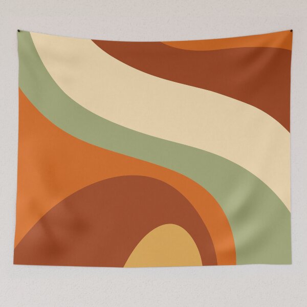 Aperçu de l'œuvre Midcentury Colorful Stripes créée et vendue par meggydesigns.