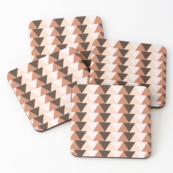 Item preview, Abstract Geometric Pattern Made Out Of Orange Triangles designed and sold by HopefulFlower.