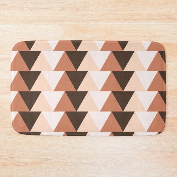 Item preview, Abstract Geometric Pattern Made Out Of Orange Triangles designed and sold by HopefulFlower.