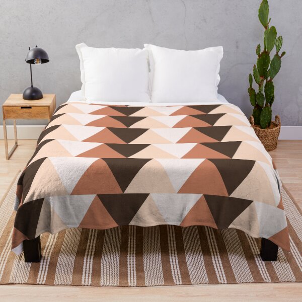 Item preview, Abstract Geometric Pattern Made Out Of Orange Triangles designed and sold by HopefulFlower.