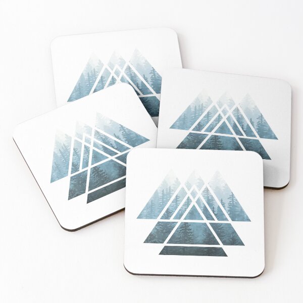 Item preview, Sacred Geometry Triangles - Misty Forest designed and sold by maryedenoa.