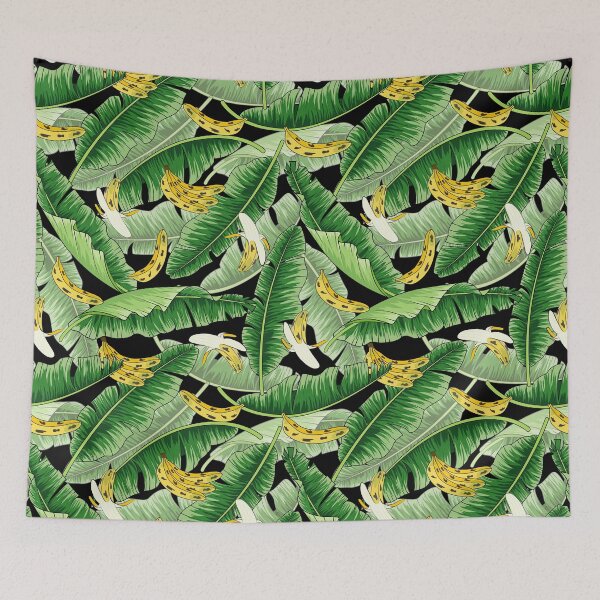 Item preview, Tropical Banana And Banana Leaves Pattern designed and sold by Ayesha Saleem.