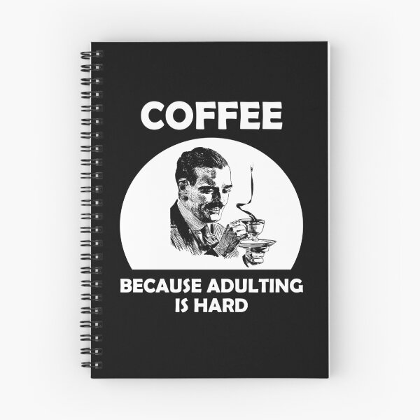 Item preview, Coffee Because Adulting is Hard Vintage Look Man designed and sold by SomeDesignThing.