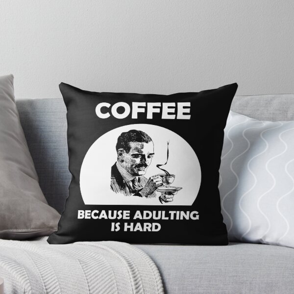 Item preview, Coffee Because Adulting is Hard Vintage Look Man designed and sold by SomeDesignThing.