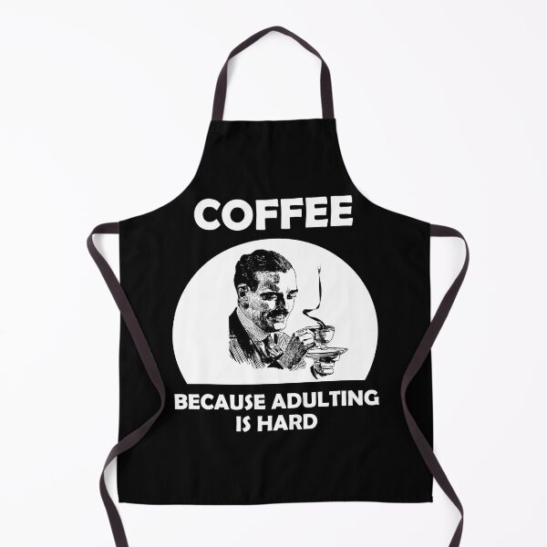 Item preview, Coffee Because Adulting is Hard Vintage Look Man designed and sold by SomeDesignThing.
