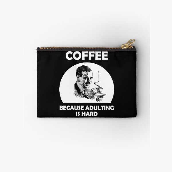 Item preview, Coffee Because Adulting is Hard Vintage Look Man designed and sold by SomeDesignThing.