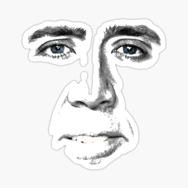 Vista previa del artículo con la obra «Rostro de John Travolta», diseñado y vendido por Stiedeman-US.
