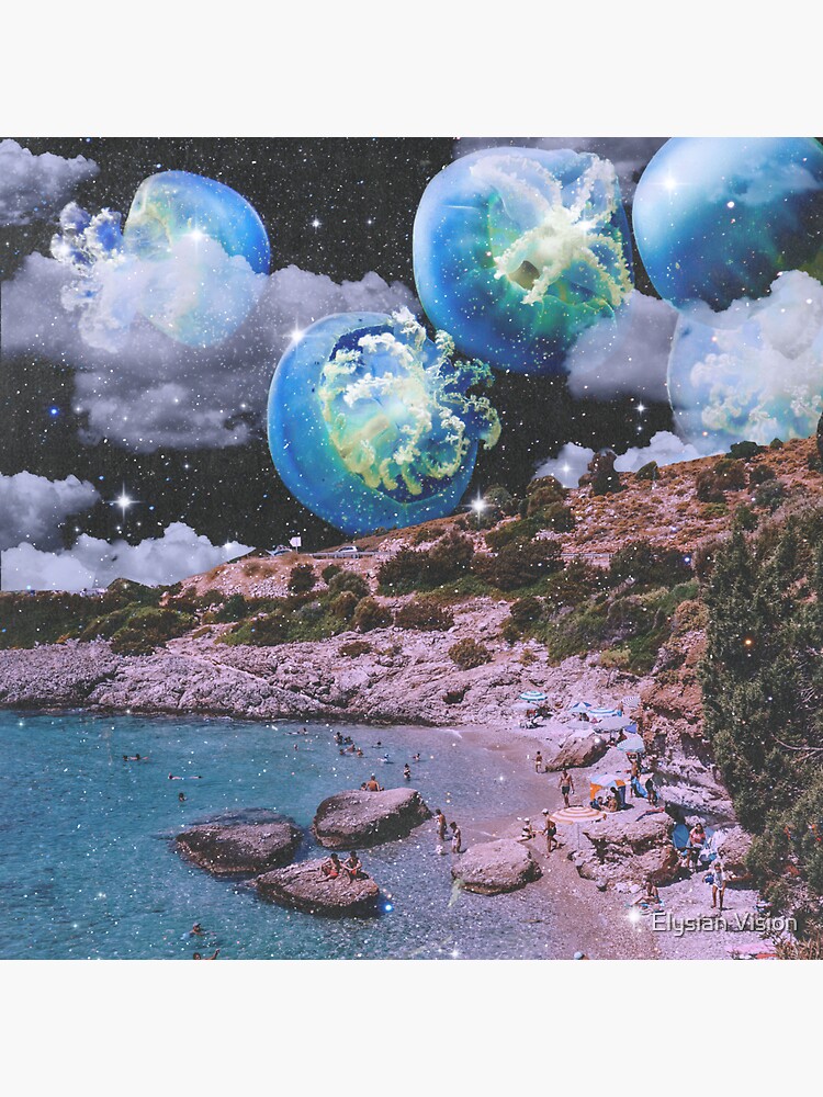Thumbnail 3 of 3, Sticker, Beach Day designed and sold by RiddhiShah.