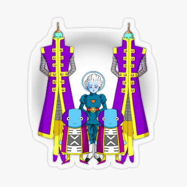 Pegatinas de Pared Dragon Ball Super Beerus, Zeno Sama y Whis