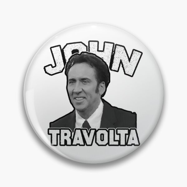 Item preview, John Travolta nicolas cage funny Meme   designed and sold by Stiedeman-US.