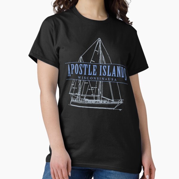 Item preview, Apostle Islands Wisconsin Sailboat Design designed and sold by Futurebeachbum.