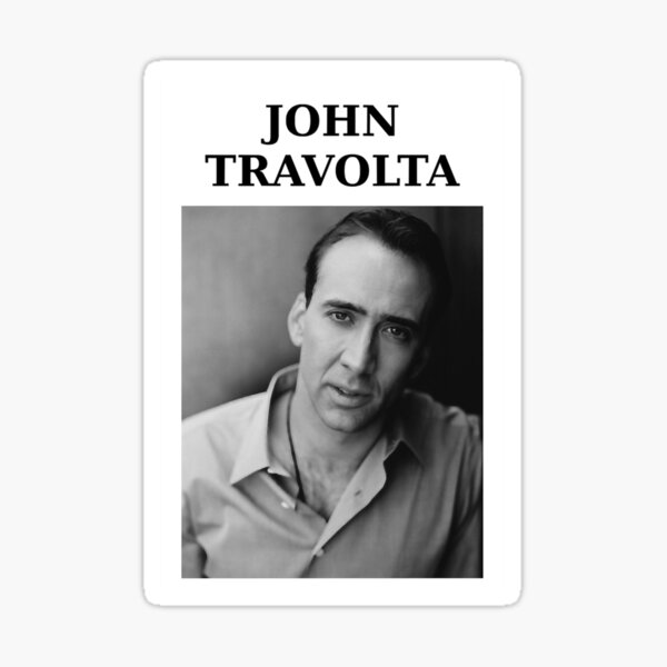 Item preview, Nicolas Travolta... John Cage... WTF    designed and sold by Stiedeman-US.